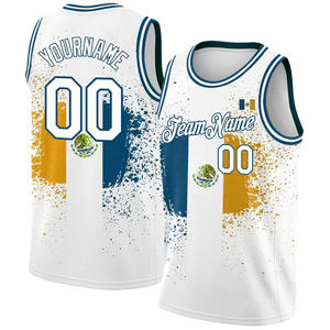 Alta calidad impresión Digital personalizada mejor uniforme de baloncesto bordado último transpirable de talla grande sin mangas Jersey diseño Unisex - Product Image 2
