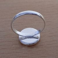 925er Sterlingsilber Rohlinge für Fassungen, 7-30 mm Größe, Lünettenfassung, Schalenfassung, Rohlinge ohne Edelstein, Schmuckzubehör
