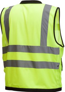 Chaleco DE SEGURIDAD reflectante OEM más vendido Diseño moderno cómodo Material de poliéster transpirable Logotipo Ajustable Impermeable - Product Image 6