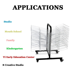 Jh-mech tác phẩm nghệ thuật Áp phích in trợ lý tuyệt vời kim loại in khô hiển thị lưu trữ đứng giá dễ dàng di chuyển sơn khô kệ - Product Image 3