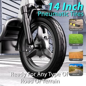 Patinete Eléctrico para Adolescentes, Resistente, con Asiento, 25 MPH, Alcance de 30 Millas, Motor de 720 W, Suspensión Doble, Plegable, Movilidad Eléctrica - Product Image 4