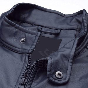 Chaqueta de Cuero Casual de Invierno para Hombre de Alta Calidad, Cuello Alto, Logotipo Frontal, Ecológica, Impermeable, Transpirable, Precio Económico al por Mayor - Product Image 4