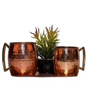 Martelé Fini Haute Qualité Moscou Mule Cuivre Tasse Premium Émail Bonne Santé Tasse pour L'eau Potable En Gros Cuivre Tasse - Product Image 2
