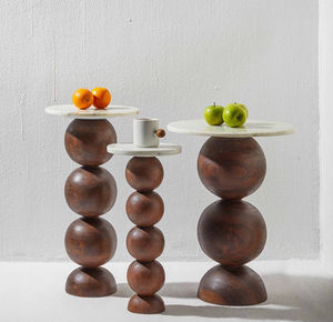 Nouveau Tabouret de table basse en incrustation d'os au design haut de gamme Tabouret de table console en incrustation d'os de forme ronde à bas prix - Product Image 2