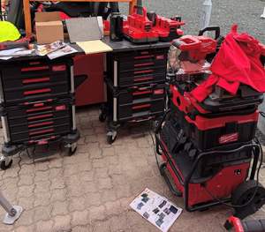 Boîte à outils à roulettes empilable en plastique imperméable à 3 niveaux, portable pour garage, multifonction, garantie 3 ans - Product Image 2