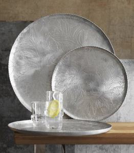 Bandeja de Servir Decorativa Tradicional de Aluminio con Etiqueta Privada para Decoración de Mesa de Comedor con Diseño Inspirado - Product Image 2