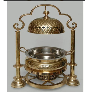 Plato de frotamiento de Metal de acero inoxidable con acabado dorado clásico exclusivo, cocina de Hotel, catering, uso de frotamiento - Product Image 1