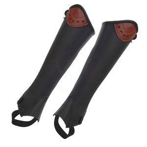 Best Quality Leather Material Horse Riding <b>Half</b> <b>Chaps</b> Western Style <b>Half</b> <b>Chaps</b> Available in All Colors and Sizes By Toffy Sports - Product Image 1