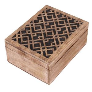 Classic Design Wooden Storage <b>Box</b> Handcrafted Design Natural Wood <b>Box</b> Mango and Acacia Wood <b>Keepsake</b> <b>Box</b> with Multiple Use - Product Image 5