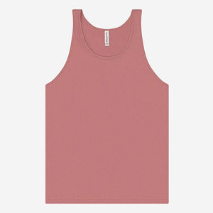 Ropa de algodón Ringspun-Camisetas sin mangas teñidas Bella + Canvas 8800Y Youth Flowy Racerback Tank Top-Malva Mujer Singlet - Product Image 1