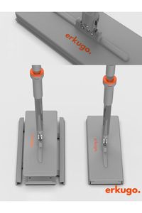 Erkugo Automatic <b>Clamping</b> Floor Mop High-Capacity <b>Quick</b> Self-Wringer with Stainless Steel Pole - Product Image 2