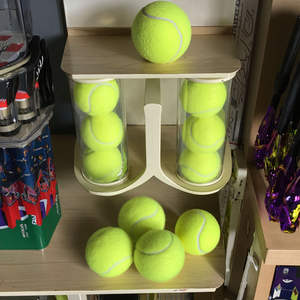 Balle de tennis sous pression professionnelle de logo personnalisé en gros d'usine Pelotas de tenis en caoutchouc durable portable de divertissement sportif - Product Image 5