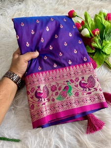 Exclusive Paithani With Zari Work <b>Saree</b> Woman Fashion Manufacturer From Surat At Lowest Rate - Product Image 6