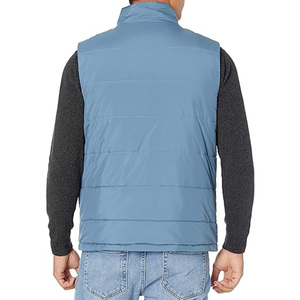 Bolsillo con cremallera Chaleco de invierno algodón chaqueta sin mangas personalizado hombres puffer chaleco logo - Product Image 2