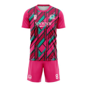 ชุดฟุตบอลคอกลมของผู้ชายผ้าโพลีเอสเตอร์แบบ100% เสื้อเจอร์ซี่ลายเรขาคณิตระบายอากาศใส่สบายออกแบบได้ตามต้องการ - Product Image 3