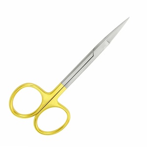 Ciseaux à iris de chirurgie demi-or à pointe fine droits/ciseaux à iris médicaux professionnels en acier inoxydable de 4.5 pouces - Product Image 6