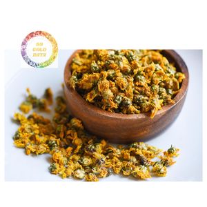 Thé de chrysanthème doré séché en gros, bourgeons dorés royaux de qualité supérieure, thé aux herbes, emballage en vrac pour le bien-être quotidien - Product Image 2