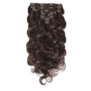 คลิปต่อผมแท้แบบเวฟ รีมี่ อินเดียน 8-36 นิ้ว สีดำธรรมชาติ 1B - Product Image 1