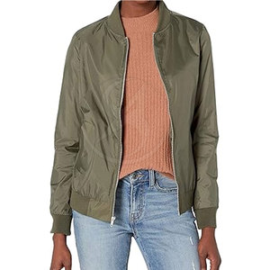 New Winter Style Custom Color <b>Women</b> Slim Fit Breathable Knitted <b>Bomber</b> <b>Jacket</b> Plain Design Made in Pakistan OEM - Product Image 1