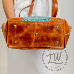 LW 2024 Custom Large Luxury Brown Leather Tote Laptop Handbag Women's Genuine Leather Shoulder <b>Bag</b> Casual Luxury Handbags Women - Product Image 5