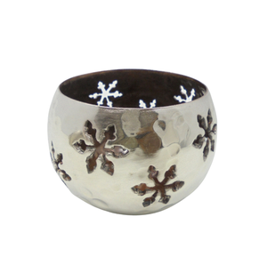 Portavelas Redondo de Hierro de Diseño Estándar, Recubrimiento de Níquel, para Decoración Navideña de Sala de Estar y Mesa, Hecho a Mano - Product Image 6