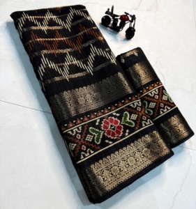 Pure cendy soie coton Saree fête porter mariage indien dernier concepteur Banarasi coton soie Saree avec chemisier femme porter - Product Image 5