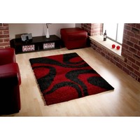 Tapis moderne abstrait fait main en polyester moelleux antidérapant, tapis épais et duveteux, tapis de couloir, salon, hôtel, tapis tissé durable