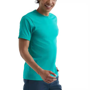 เสื้อยืดคอกลมผ้าฝ้าย100% สำหรับผู้ชายเสื้อยืดแขนสั้นคอกลมใส่สบายพิมพ์โลโก้ได้ตามต้องการ - Product Image 2