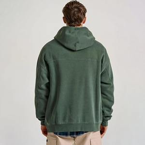 เสื้อฮู้ดผ้าฝ้ายหนาแบบสวมหัวของผู้ชายใหม่เสื้อฮู้ดทรงหลวมโอเวอร์ไซส์แบบแห้งเร็วระบายอากาศได้ดี - Product Image 5