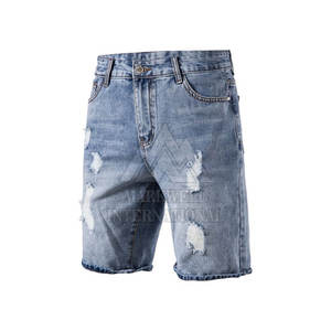 กางเกงยีนส์ขาสั้นของผู้ชายดีไซน์ตามสั่งสไตล์ล่าสุด - Product Image 2