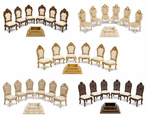 Las mejores sillas de boda Royal Gujarati matrimonio hindú sillas de madera Vidhi Ceremonia de boda india Royal Mandap decoraciones de boda - Product Image 5