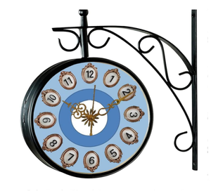 Reloj de Pared de Latón Estilo Londres, Doble Cara, Diseño Atractivo, para Bar, Gimnasio, Restaurante, Decoración del Hogar - Product Image 3