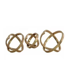 Sculpture en métal pour décoration de table de bureau à domicile Ornements de sculpture finis en or Décoration de salon Rom Arrivée à chaud Ensemble de 3 - Product Image 1