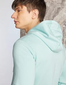 Wholesale Customisable <b>Light</b> Ferozi Men's Soft Cotton Hoodies 3D Embroidered Logo Zipper Winter Clothing with Unique Pattern - Product Image 3