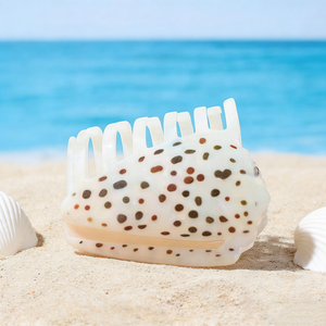 Pinza de Pelo Personalizada con Diseño de Cono Hebreo, Estilo Europeo Americano, para Vacaciones de Verano, Unisex, 9cm, de Acetato, Marca Wow Sheila - Product Image 6