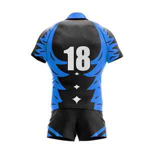 Venta al por mayor de uniformes de rugby sublimados con impresión vibrante de larga duración disponibles en todos los tamaños para la escuela y deportes profesionales - Product Image 6