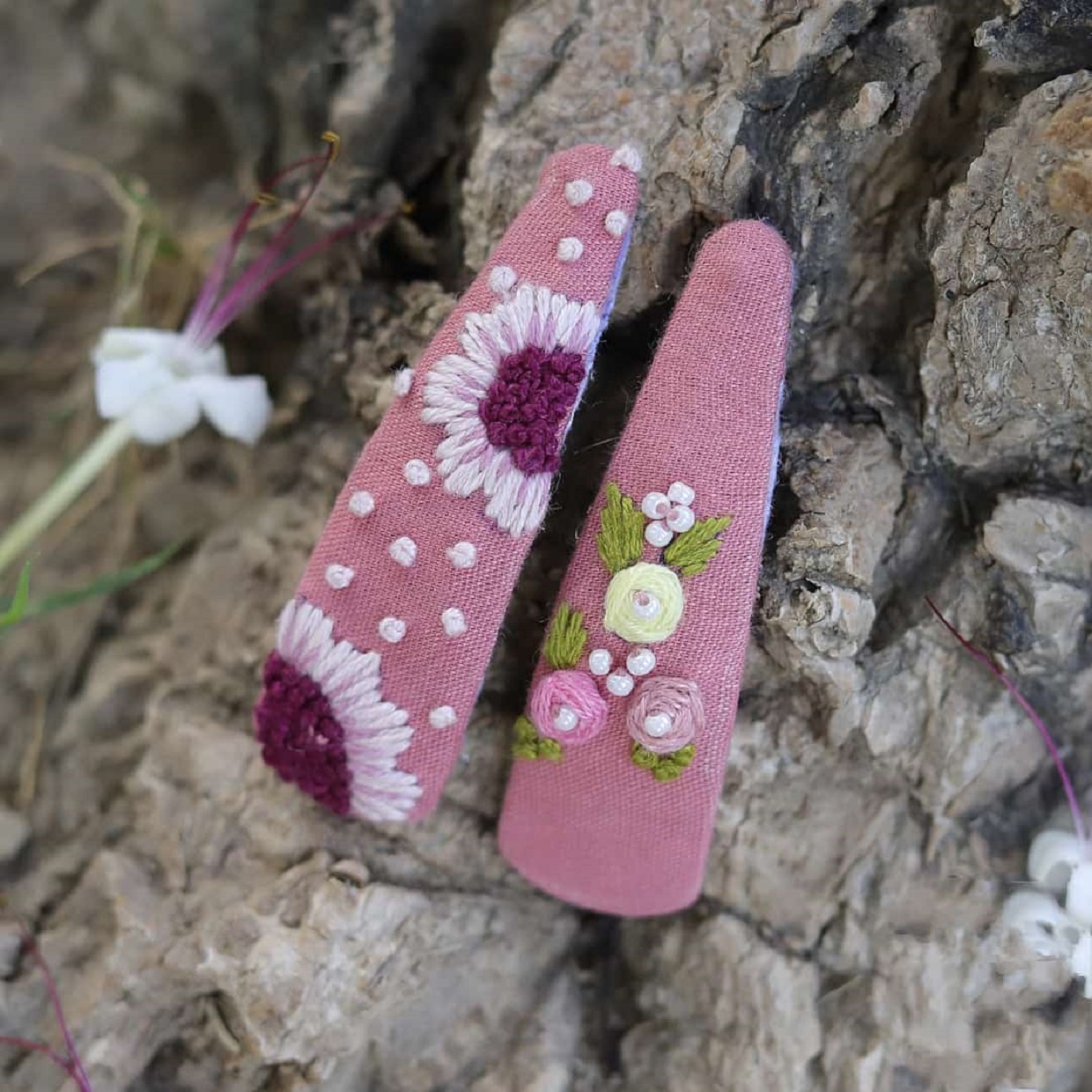 Handmade Embroidered Hair Accessories: Custom Wedding & Event Styling by CONIFER HANDMADES