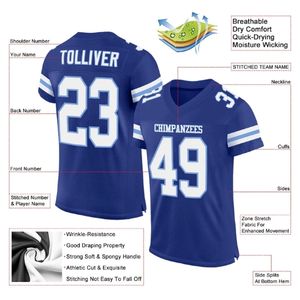 «Maillot de football américain personnalisé en maille d'équipe-confortable, durable et parfait pour la pratique» Streetwear Mesh Sublimation Jersey - Product Image 3