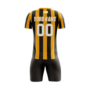 Ensemble de maillots de football 100% polyester avec logo personnalisé uniformes d'entraînement à séchage rapide pour les équipes de club technologie de sublimation - Product Image 3