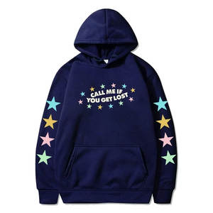 Nouvelle dernière conception bouffée impression sweats à capuche prix bas 2025 nouveau Style meilleur couleur unie basiques coton mélangé bouffée impression sweats à capuche - Product Image 2