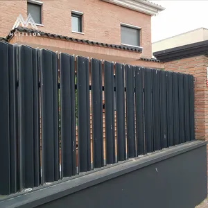 Алюминиевая решетчатая ограда вертикальная конструкция с порошковым покрытием долговечное качество легко установить ржавчина металлическое садовое ограждение
