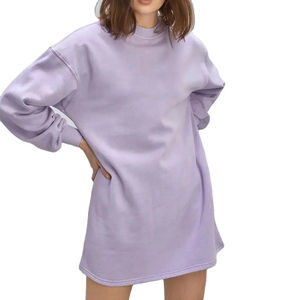 เสื้อฮู้ดดี้ผู้หญิงทรงโอเวอร์ไซส์ ผ้าฟลีซผสมโพลีเอสเตอร์/คอตตอน ระบายอากาศได้ดี น้ำหนักมาก ทรงหลวม ไหล่ตก สไตล์ลำลองสำหรับฤดูหนาว  ตกแต่งด้วยลายพิมพ์นูน 3 มิติ แบบกำหนดเอง - Product Image 1