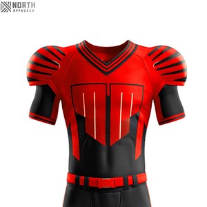 Uniforme de entrenamiento de fútbol americano transpirable de manga corta personalizable, kits de fútbol de alta calidad, uniforme de fútbol para hombre - Product Image 3