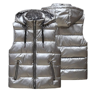 OEM ODM hommes automne hiver imperméable tricoté fourrure de mouton gilet chaud sans manches veste vêtements d'extérieur décontractés grande taille 5XL - Product Image 2