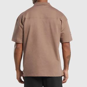 Polos pour hommes de qualité supérieure 100% coton pour l'été Coupe régulière Séchage rapide Motif imprimé surdimensionné - Product Image 2