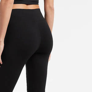 Combinaison de sport personnalisée en élasthanne taille haute pour femmes, leggings de yoga respirants avec motif solide pour le fitness, style formel - Product Image 4