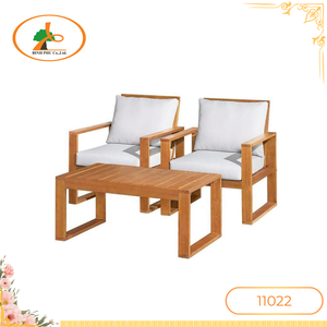 Juego de sofá moderno de madera de acacia para exteriores, muebles impermeables para jardín, villas, patios, para uso en patio, fabricante de Vietnam - Product Image 1