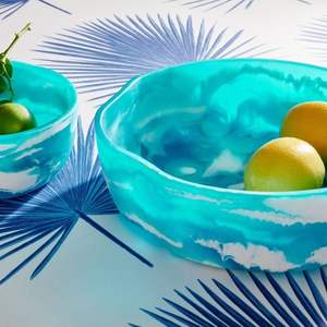 Colorido, personalizado, superventas, cuenco redondo para servir ensalada de resina para decoración de mesa de fiesta de boda, cuenco de resina - Product Image 3