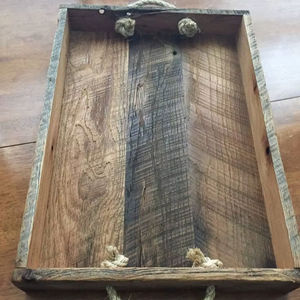 ถาดเสิร์ฟไม้อะคาเซียทรงกลมสำหรับห้องครัวบ้านหรือโรงแรมเครื่องใช้บนโต๊ะอาหารสไตล์คลาสสิกสำหรับงานปาร์ตี้หรือคนขายอาหาร - Product Image 1