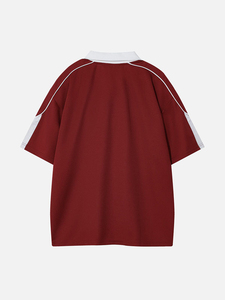 เสื้อโปโลแขนสั้นสำหรับผู้ชาย, เสื้อผ้าแนวสตรีทเสื้อโปโลผ้า100% แห้งเร็ว - Product Image 6